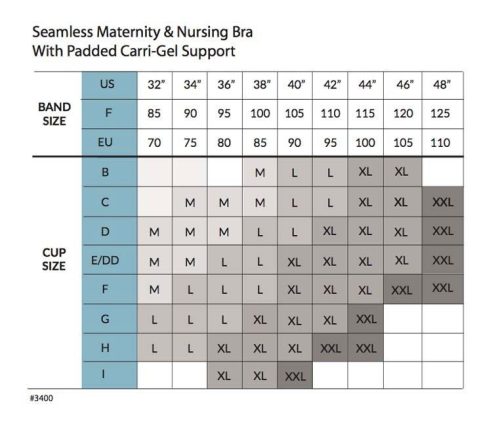 Carriwell Gélmerevítős betétes szoptatós melltartó L - fekete