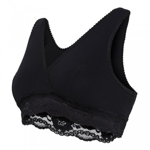 Carriwell Csipkés szoptatós melltartó organikus S - fekete