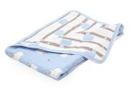 Scamp hatrétegű takaró 75*100cm kék-fehér láma
