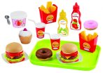 Ecoiffier Fast food szett 25 db-os