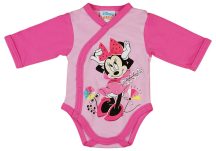   Asti Disney Minnie virágos hosszú ujjú baba body rózsaszín 68