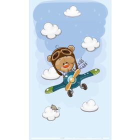   Best4Baby Maci repülőn kisfiú dekor babafüggöny - BOMBA ÁR!