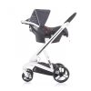Chipolino Electra autóshordozó 0-13kg fehér vázas babakocsihoz - Grey  (3/3)