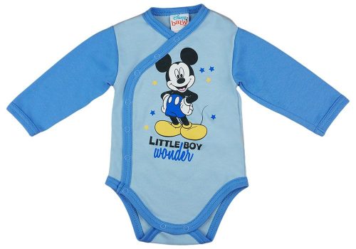 Asti Disney Mickey hosszú ujjú baba body v.kék/k.kék 50