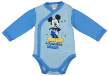 Asti Disney Mickey hosszú ujjú baba body v.kék/k.kék 62