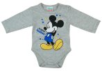 Asti Disney Mickey hosszú ujjú baba body melír 50