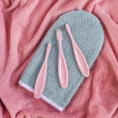 BabyOno Fogkefe szett, pink