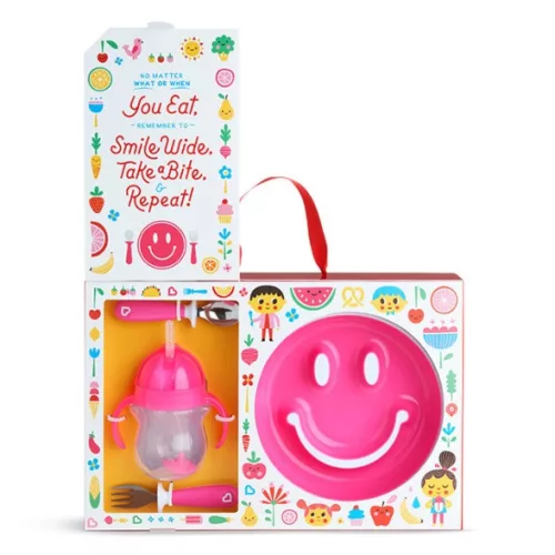 Munchkin Be Happy étkészlet - pink