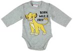   Asti Disney The Lion King/Az oroszlánkirály hosszú ujjú baba body melír 68
