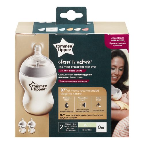 Tommee Tippee CTN cumisüveg 2x260 ml M