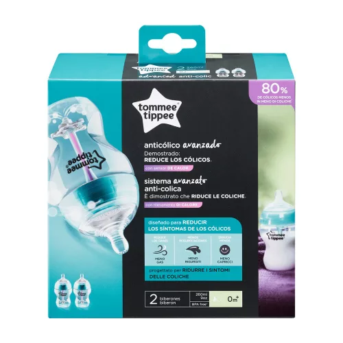 Tommee Tippee Advanced anti-colic cumisüveg 2x260 ml M