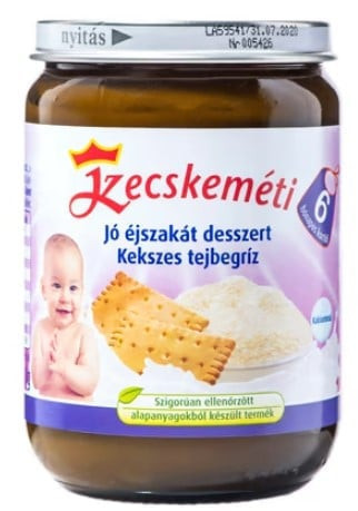 Kecskeméti Jó éjszakát desszert Kekszes tejbegríz 6 hó 190 g