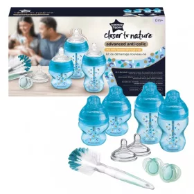   Tommee Tippee Advanced Anti-colic újszülött cumisüveg kezdőszett kék (9db)