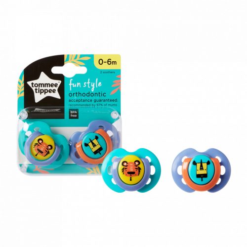 Tommee Tippee Fun játszócumi 0-6hó (2db)