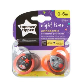 Tommee Tippee Night játszócumi 0-6hó (2db)