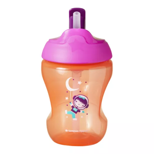 Tommee Tippee Straw Cup szívószálas itatópohár lány 230ml - BOMBA ÁR!