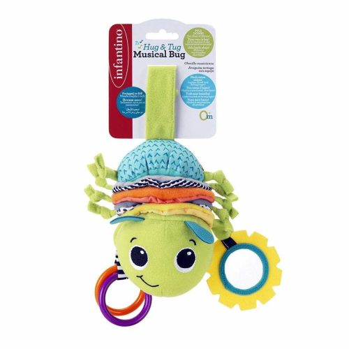 Infantino Hug & Tug zenélő plüss bogár