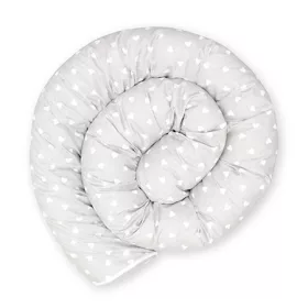 Scamp ágyrács hengerpárna  Grey Hearts 3x60cm