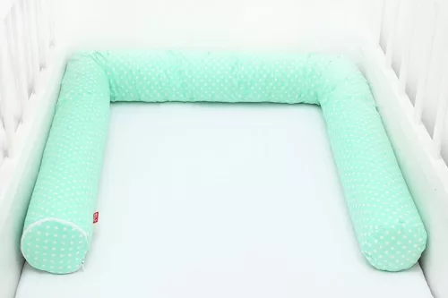 Scamp ágyrács hengerpárna  Green Dots 3x70cm