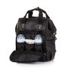 Chipolino babakocsira rögzíthető hátizsák - Black Leather 