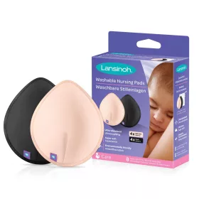   Lansinoh mosható melltartóbetét mosózsákkal fekete/testszínű 4-4db