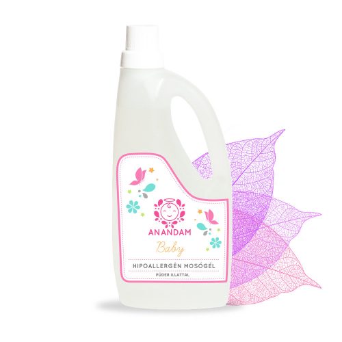 ANANDAM Baby Hypoallergén mosógél - púder illattal 3hó+ 1l