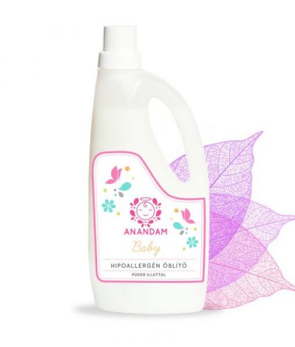 ANANDAM Baby Hypoallergén öblítő - púder illattal 3hó+ 1l