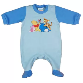   Asti Micimackó és barátai hosszú ujjú belül bolyhos rugdalózó kék 68