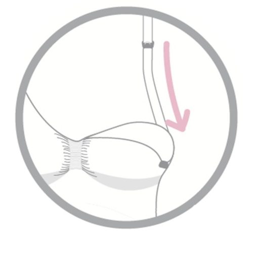 Carriwell Organikus pamut Varrásnélküli betétes szoptatós melltartó S - fehér