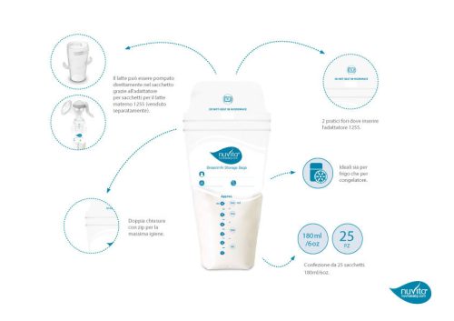 Nuvita mellszívó adapter anyatejtároló tasakhoz - 1255