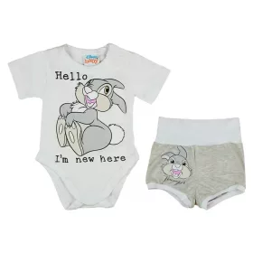 Asti 2 részes baba szett Thumper nyuszi mintával fehér 68