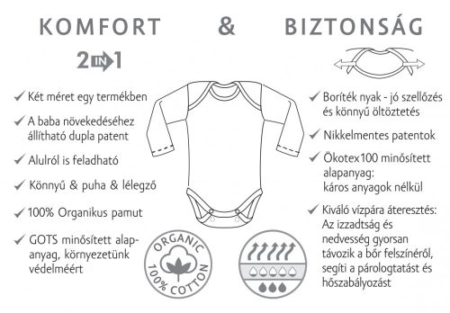 Kenguru Gold Csecsemő body mogyoró 56-62 Állatos