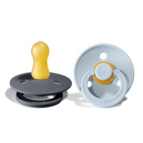 BIBS Colour 2 db-os cumi, (Grafit/Pasztellkék), 6-18 hó