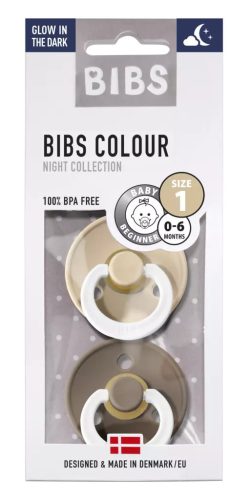 BIBS Colour 2 db-os cumi, (Esti vanília/Esti tölgy), 0-6 hó