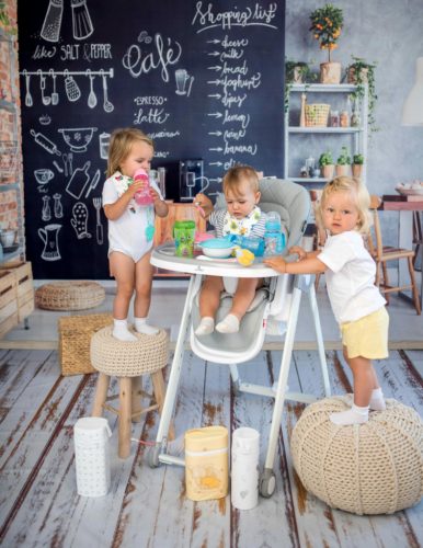 Lorelli Party multifunkciós etetőszék - Cool Grey Leather 