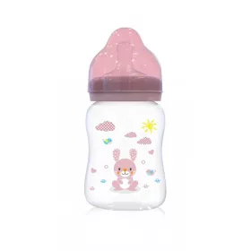 Baby Care széles nyakú cumisüveg 250ml - Blush Pink
