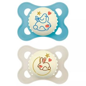 MAM PURE Night szilikon DUPLA cumi 2-6 hónap