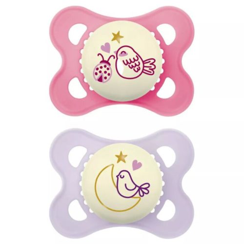 MAM PURE Night szilikon DUPLA cumi 2-6 hónap