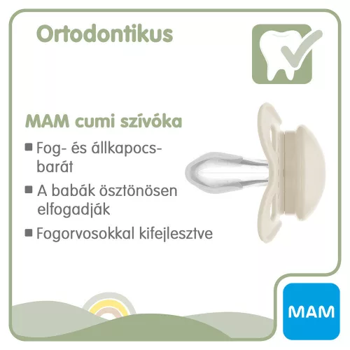 MAM PURE Original szilikon DUPLA cumi 6+ hónap