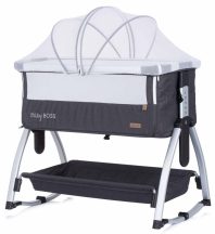   Chipolino Baby Boss szülői ágyhoz csatlakoztatható kiságy - Anthracite