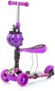 Chipolino Kiddy Evo roller tolókarral - Purple Graffiti 