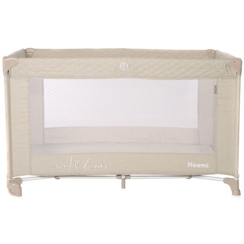Lorelli Noemi 1 fix utazóágy - Fog Beige Star