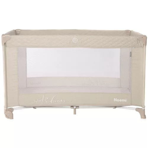 Lorelli Noemi 1 fix utazóágy - Fog Beige Star