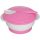 Baby care etető tál + kanál - blush pink