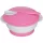 Baby care etető tál + kanál - blush pink