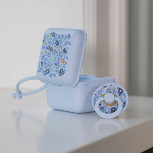 BIBS Liberty 2db-os cumi, Colour Camomile Lawn Latex, Size 1, Pasztellkék/Acélkék