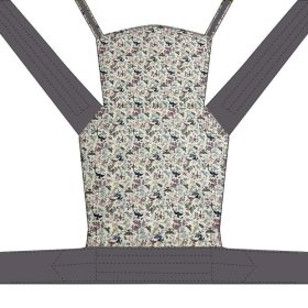 NANDU Bébi Mei Tai hordozó - madárka-szürke