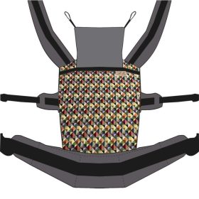   NANDU Bébi Csatos állítható hordozó - mintás geo-szürke