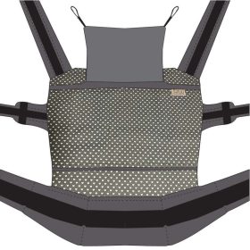   NANDU Totyogó Csatos állítható hordozó - szívecske-szürke