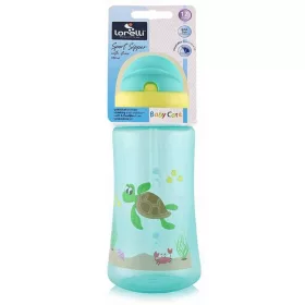 Baby Care Ocean szívószálas sportitató 330 ml - green